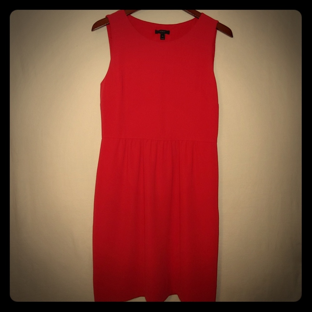 J. CREW stunning RED midi dress size 10